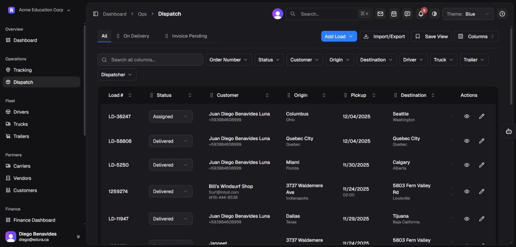 TrailFlow Application Screenshot